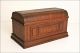 Vintage Sewing Machine Breadbox Storage Case Box Coffin Wood Top Champion Decor Sewing Machines photo 7