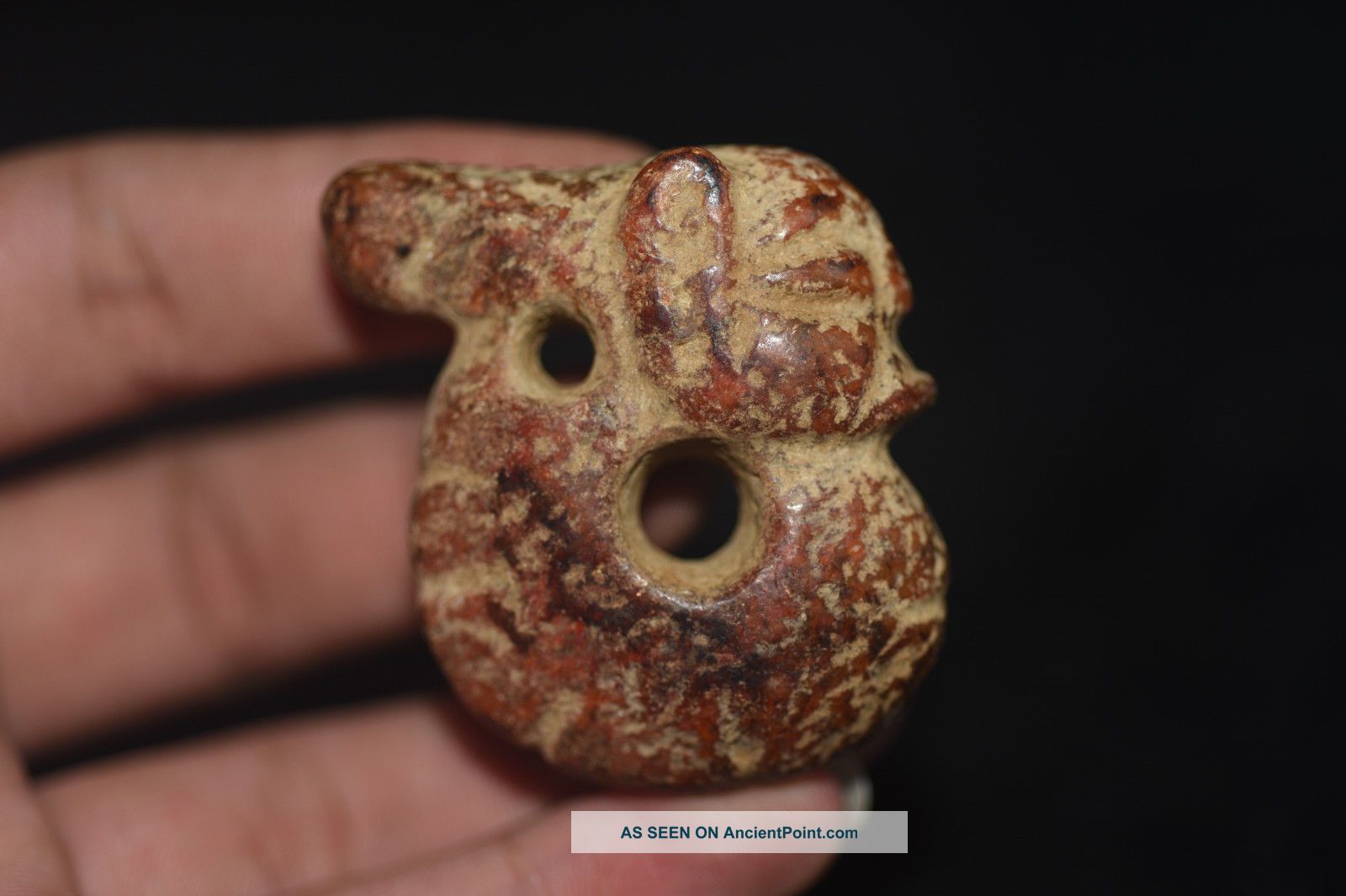 Old Chinese Neolithic Hongshan Jade Hand Carved Amulet Pendant 02 Necklaces & Pendants photo