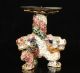 China Collectible Old Handwork Carving Three Dragon Statue Cloisonne Oil Lamp Cloisonne photo 5