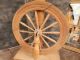 Antique Upright Spinning Wheel Castle Flyer Saxony Style Spindle P Murray Other Antique Sewing photo 4