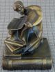 K & O Kronheim Oldenbusch Bronze Art Deco Bookend Metalware photo 9