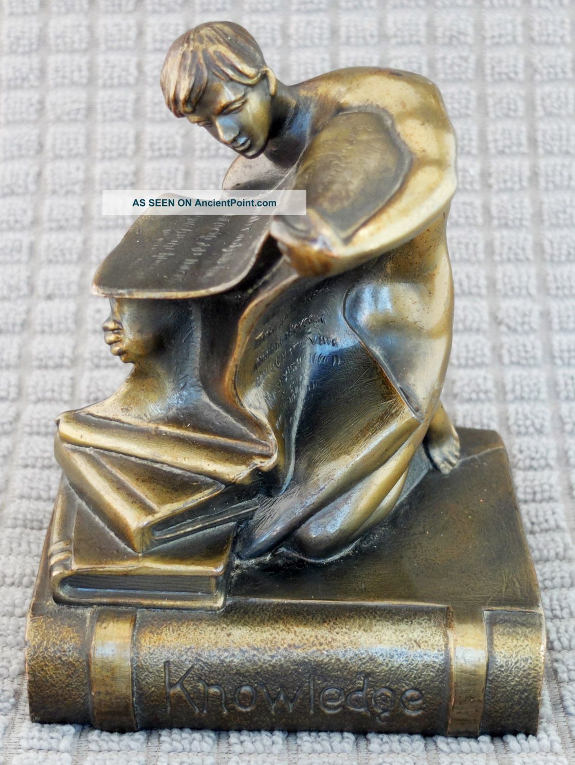 K & O Kronheim Oldenbusch Bronze Art Deco Bookend Metalware photo