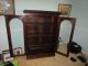 Antique Victorian Carved Bookcase With Gothic Arched Doors 1800-1899 photo 1