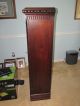 Antique Victorian Carved Bookcase With Gothic Arched Doors 1800-1899 photo 2