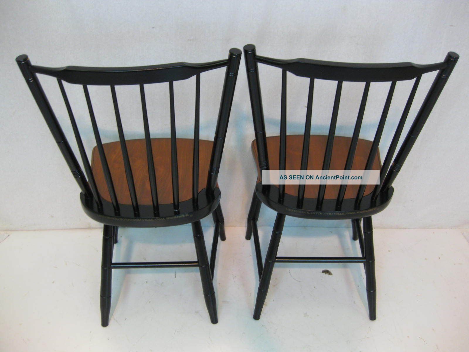 Hitchcock Chair Co Black Harvest Stickback Side Chairs