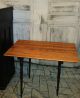 Antique Victorian Age Restored Oak Portable Folding Sewing Table 1800-1899 photo 2