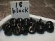 18 Black Metal Shank 7/16 Inch Dome Boot Shoe Vintage Buttons Teddy Bear Eyes Buttons photo 7
