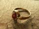 Medieval Bronze Ring With Glass Insert.  (261) Viking photo 3
