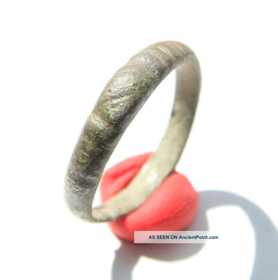 Ancient Old Viking Bronze Finger Ring  Handshake  (jjj) Viking photo