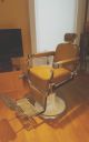 Vintage Koken Barber Chair Hydraulic Lift Porcelain Base 1930 - 50 ' S Strops Good Barber Chairs photo 1