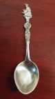 Sterling Silver Souvenir Spoon,  Alaska Gold Panner With Nuggets 6g,  3 - 3/8 