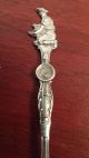 Sterling Silver Souvenir Spoon,  Alaska Gold Panner With Nuggets 6g,  3 - 3/8 