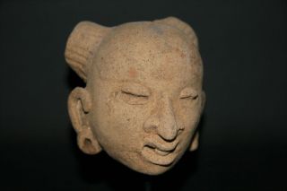 Pre - Columbian Olmec Mayan Warrior Figure Head Ceramic Wtl Test Doc Ceramic Art photo