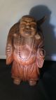 Vintage Happy Buddha,  Wood Hand Carved,  From Assia For Good Luck Buddha photo 1