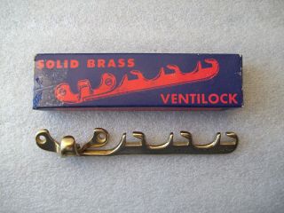 Vintage Slaymaker Ventilock No 37 Window Latch Lock Solid Brass photo