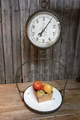 Antique Hanging Produce Scale Farmer ' S Market 1912 Chas Forschner & Sons 30 Lb photo