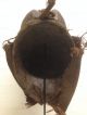 Gabon: Tribal Old African Female - Punu Mask With Brass Face. Masks photo 2
