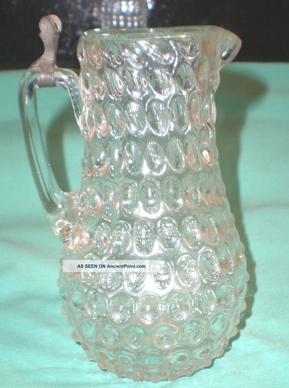 Pimples Glass Jug - Art Nouveau - /pontil Mark/ About 1900 Art Nouveau photo