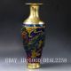 Chinese Brass Cloisonne Hand Carved Dragon Vase W Qianlong Mark Vases photo 4