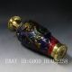 Chinese Brass Cloisonne Hand Carved Dragon Vase W Qianlong Mark Vases photo 8