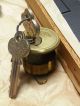 Nos Corbin Cylinder Lock And Door Mortise Keys 1323 Brass Entry Doorknob 1930 Locks & Keys photo 7