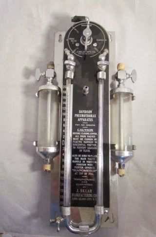 Antique Collectible Davidson Pneumothorax Apparatus J.  Sklar Steampunk photo