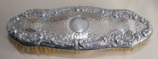 Heavy Antique 1901 James Deakin & Son Sterling Silver Clothes Brush Arts &crafts photo