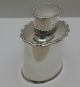 Antique English Solid Silver Tea Caddy - Canister Sheffield 1919 Alkin Bros Other Antique Sterling Silver photo 3