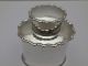 Antique English Solid Silver Tea Caddy - Canister Sheffield 1919 Alkin Bros Other Antique Sterling Silver photo 4