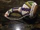 Vintage South African Zulu Beaded Gourd Traditional Wedding Gift 8.  5 Inches Other African Antiques photo 1