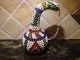 Vintage South African Zulu Beaded Gourd Traditional Wedding Gift 8.  5 Inches Other African Antiques photo 6