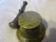 Very Old Brass Mortar And Pestle - Solid Brass - Heavy Mortar & Pestles photo 2