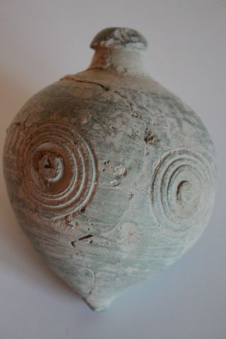 Rare Ancient Byzantine Hand Ceramic War Grenad ' Greek Fire ' 10th C.  Ad. photo