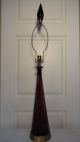Wayne Husted Blenko Marbro Amethyst Glass Lamp Finial Purple Mid Century Modern Mid-Century Modernism photo 10