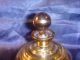 Chechoslovakia Art Glass ' Irice ' Perfume Flask - Vintage,  Gold Painted Motives, Perfume Bottles photo 1