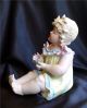 Adorable Large German Bisque Piano Baby,  Girl Holding Cup Figurines photo 1