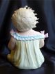 Adorable Large German Bisque Piano Baby,  Girl Holding Cup Figurines photo 2