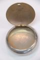 Emu Brand Silver Round Box Made In England Vintage 7cm Jewellery 8530 Silverplate photo 2