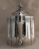 C19th Antique Philip Ashberry & Sons Silver Plate Federal Tea Pot Highly Etched Silverplate photo 2
