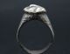 Roman Period Silver Finger Ring With Bezel Depicting Male Face 100 B.  C.  - 100 A.  D. Roman photo 3