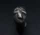Roman Period Silver Finger Ring With Bezel Depicting Male Face 100 B.  C.  - 100 A.  D. Roman photo 5