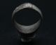 Roman Period Silver Finger Ring With Bezel Depicting Male Face 100 B.  C.  - 100 A.  D. Roman photo 8