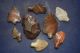 8 Paleolithic Aterian Tools,  Hafted Tools (7) And Blade/scrapper (1) Neolithic & Paleolithic photo 1