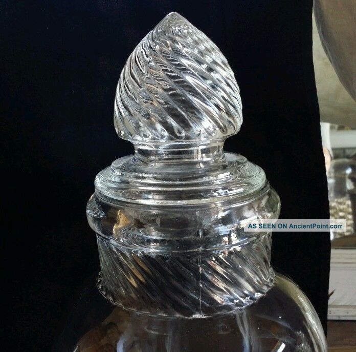 Tiffin Columbia Globe Jar 20041 Spiral Top And Neck Apothecary Type Jar 15 - 1/8 