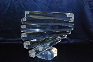 Vintage Lucite Mid Century Modern Mcm Candle Stick Spiral Staircase Candelabra photo