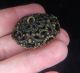 2 Piece Large Brass Golden Age Filigree Pierced Hollow Button - Buttons photo 7