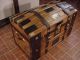 Ladycomet Victorian Refinished Dome Top Steamer Trunk Antique Chest W/key & Tray 1800-1899 photo 3