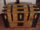 Ladycomet Victorian Refinished Dome Top Steamer Trunk Antique Chest W/key & Tray 1800-1899 photo 5