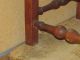 A Great 18th C Ct Qa Chair Bold Turned Feet Shaped Crest Grungy Surface Primitives photo 6