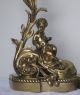 Marvellous French Art Nouveau Firedogs / Andirons / Chenets - Puttos - Bronze Fireplaces & Mantels photo 4